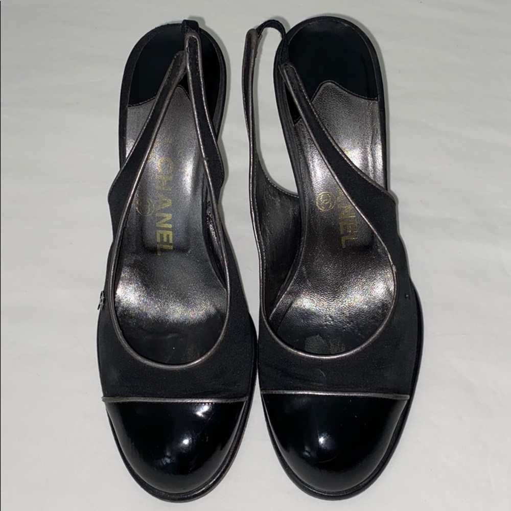 Chanel Black Slingback Pumps - Picture 2 of 11
